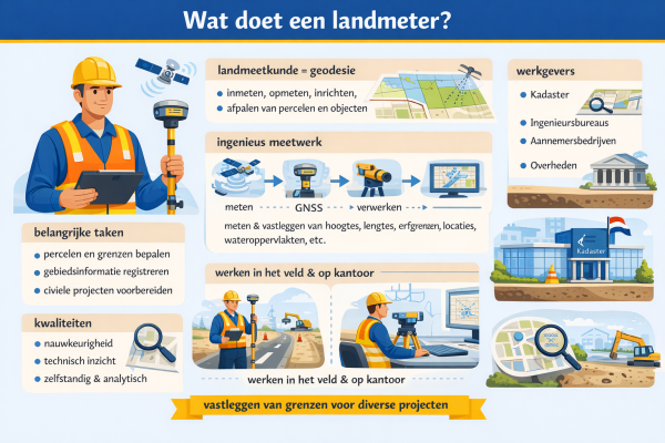 Alles over het beroep landmeter Wat doet een landmeter